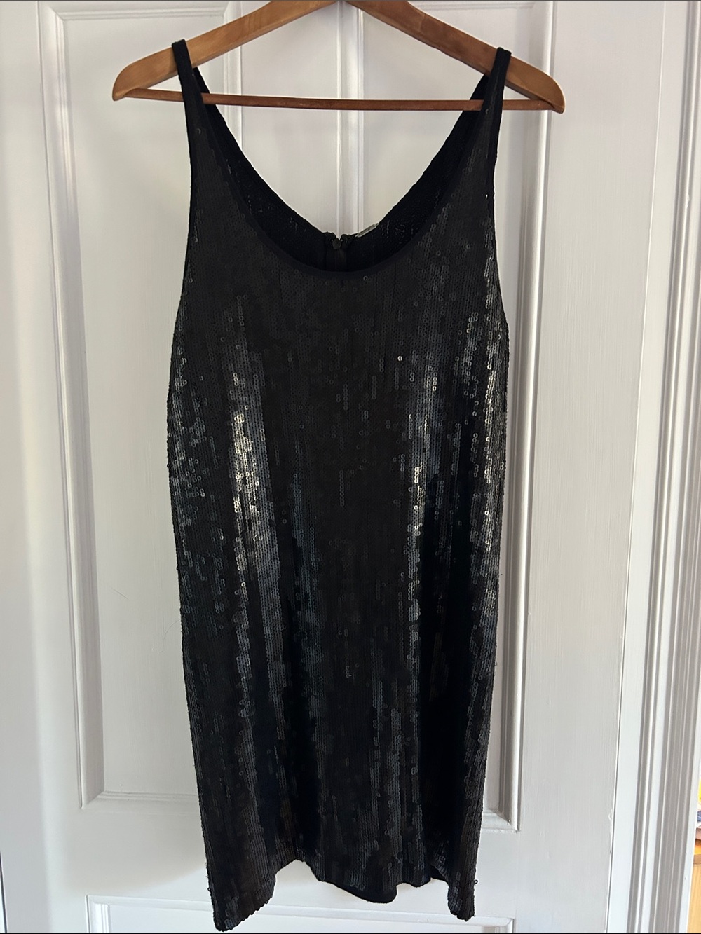 Chan Luu Black Sequin Mini Dress